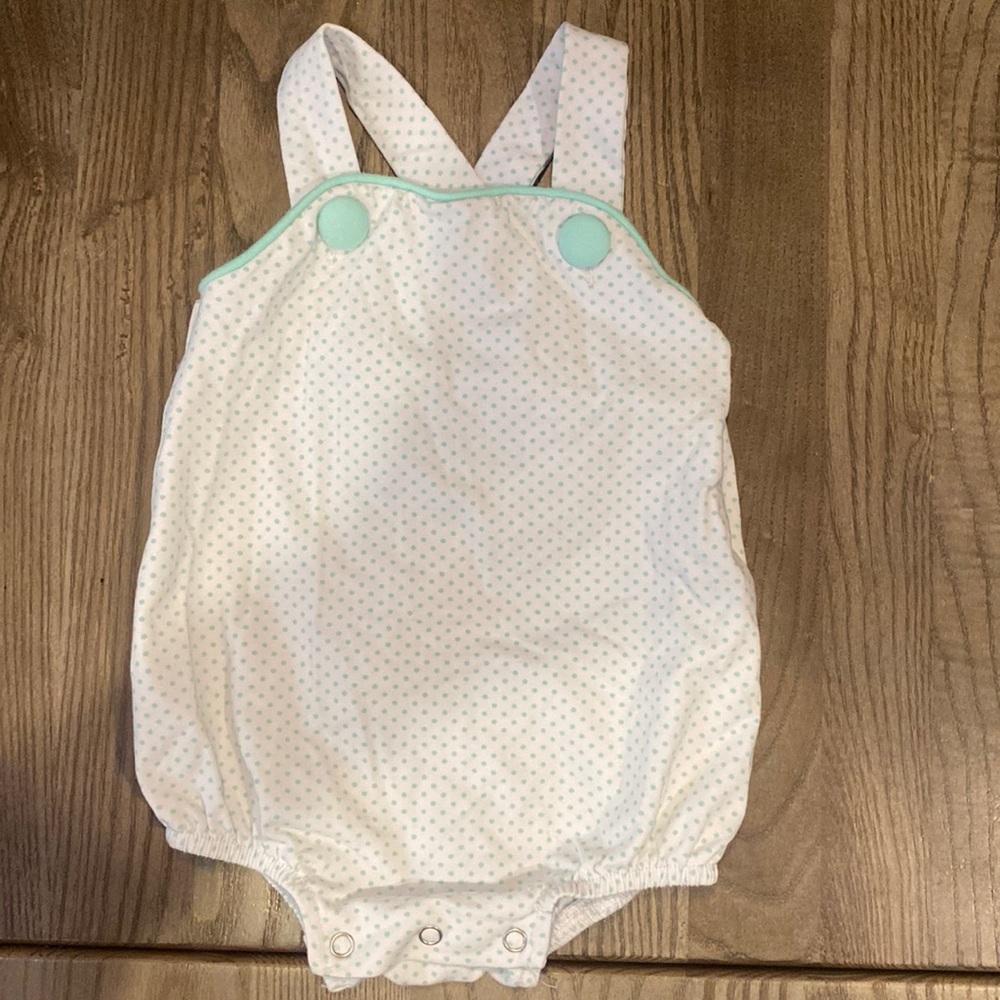 Trotter street kids dotted mint and white bubble